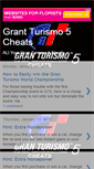 Mobile Screenshot of gt5cheats.blogspot.com