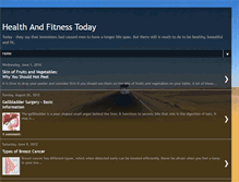 Tablet Screenshot of healhandfitnesstoday.blogspot.com