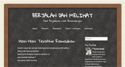 Desktop Screenshot of berjalandanmelihat.blogspot.com