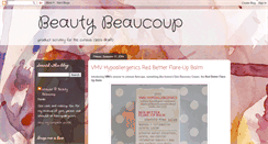 Desktop Screenshot of beautybeaucoup.blogspot.com