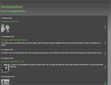 Tablet Screenshot of foulweather.blogspot.com