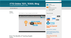 Desktop Screenshot of ittoonlinetefl.blogspot.com