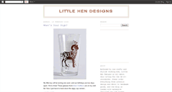 Desktop Screenshot of littlehendesigns.blogspot.com