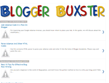 Tablet Screenshot of bloggerbuxster.blogspot.com