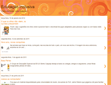 Tablet Screenshot of educacaoinclusivabento.blogspot.com