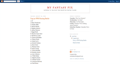 Desktop Screenshot of myfantasyfix.blogspot.com