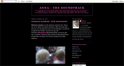 Desktop Screenshot of annasoundtrack.blogspot.com