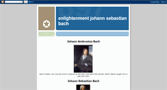 Desktop Screenshot of enlightenmenterajohannsebastianbach.blogspot.com