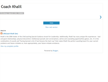 Tablet Screenshot of coachkhalil.blogspot.com