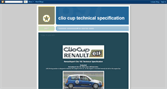 Desktop Screenshot of cliocuptechspec.blogspot.com