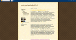 Desktop Screenshot of matematikdusunurleri.blogspot.com