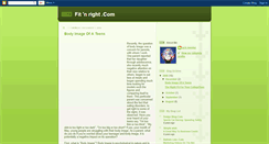 Desktop Screenshot of fitnrightcom.blogspot.com