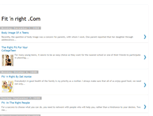 Tablet Screenshot of fitnrightcom.blogspot.com