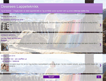 Tablet Screenshot of desireeslappeteknikk.blogspot.com