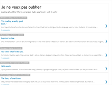 Tablet Screenshot of je-ne-veux-pas-oublier.blogspot.com