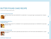 Tablet Screenshot of butterpoundcakerecipe.blogspot.com