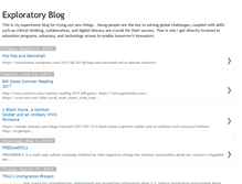Tablet Screenshot of exploratoryblog.blogspot.com