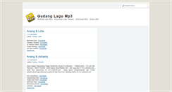 Desktop Screenshot of gudanglagump3.blogspot.com