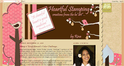 Desktop Screenshot of heartfulstamping.blogspot.com