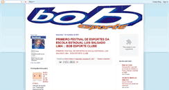 Desktop Screenshot of bobesporte.blogspot.com