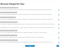 Tablet Screenshot of margueritesays.blogspot.com