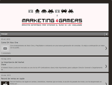 Tablet Screenshot of marketing4gamers.blogspot.com