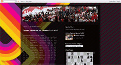 Desktop Screenshot of ajedrezriver.blogspot.com