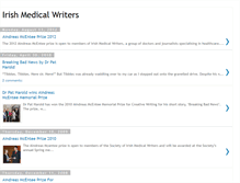 Tablet Screenshot of irishmedicalwriters.blogspot.com