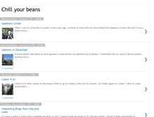 Tablet Screenshot of chillyourbeans.blogspot.com