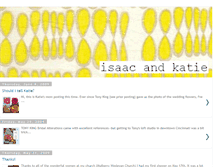 Tablet Screenshot of isaacandkatie.blogspot.com