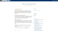 Desktop Screenshot of metal-detector-resources.blogspot.com