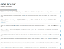 Tablet Screenshot of metal-detector-resources.blogspot.com