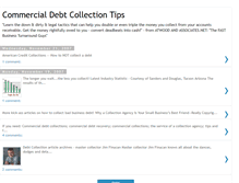 Tablet Screenshot of commercialdebtcollectiontips.blogspot.com