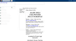 Desktop Screenshot of agapeyoga.blogspot.com