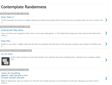 Tablet Screenshot of contemplaterandomness.blogspot.com