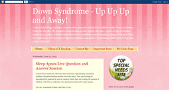 Desktop Screenshot of downsyndromeupupupandaway.blogspot.com