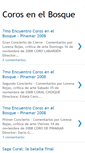 Mobile Screenshot of corosenelbosque.blogspot.com