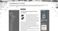 Desktop Screenshot of conquerorsinchrist.blogspot.com