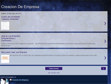 Tablet Screenshot of creacion-de-empresa.blogspot.com