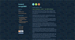 Desktop Screenshot of howardwong75052.blogspot.com