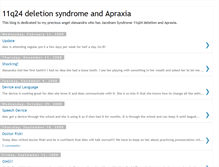 Tablet Screenshot of jacobsensyndrome.blogspot.com