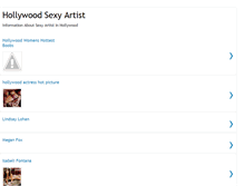 Tablet Screenshot of hollywood-sexy-artist.blogspot.com