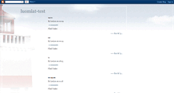 Desktop Screenshot of luomlat-test.blogspot.com