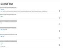 Tablet Screenshot of luomlat-test.blogspot.com