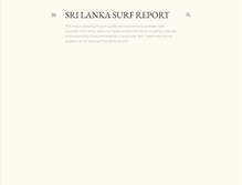 Tablet Screenshot of lankasurfreport.blogspot.com
