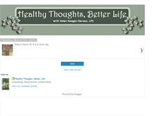 Tablet Screenshot of healthythoughtsbetterlife.blogspot.com