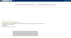 Desktop Screenshot of fxexchangerates.blogspot.com