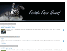 Tablet Screenshot of foxdalefarm.blogspot.com