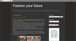 Desktop Screenshot of fashionyourfuture.blogspot.com