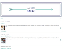 Tablet Screenshot of darlingnotes.blogspot.com
